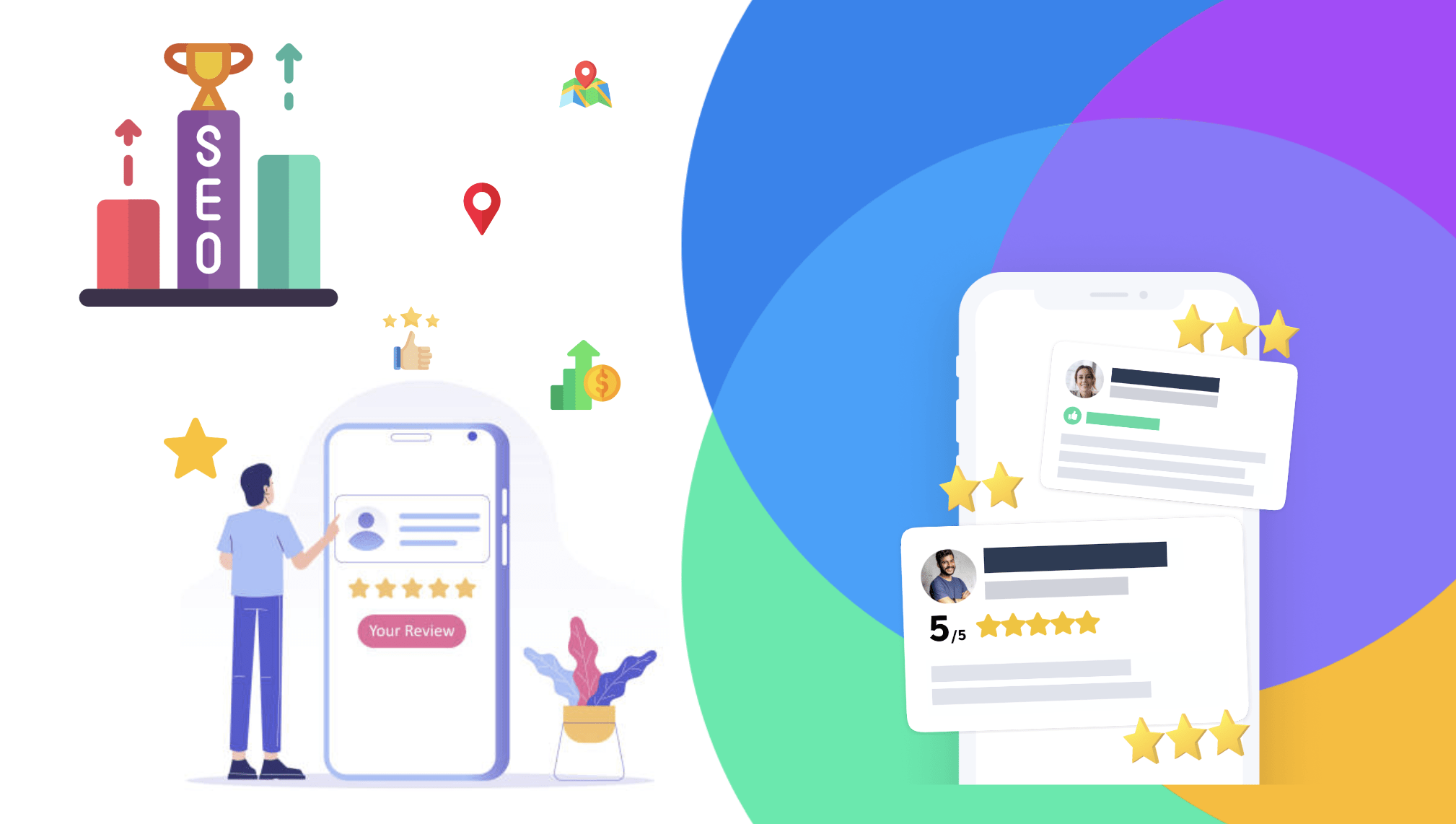 Sučelje za upravljanje Google My Business recenzijama